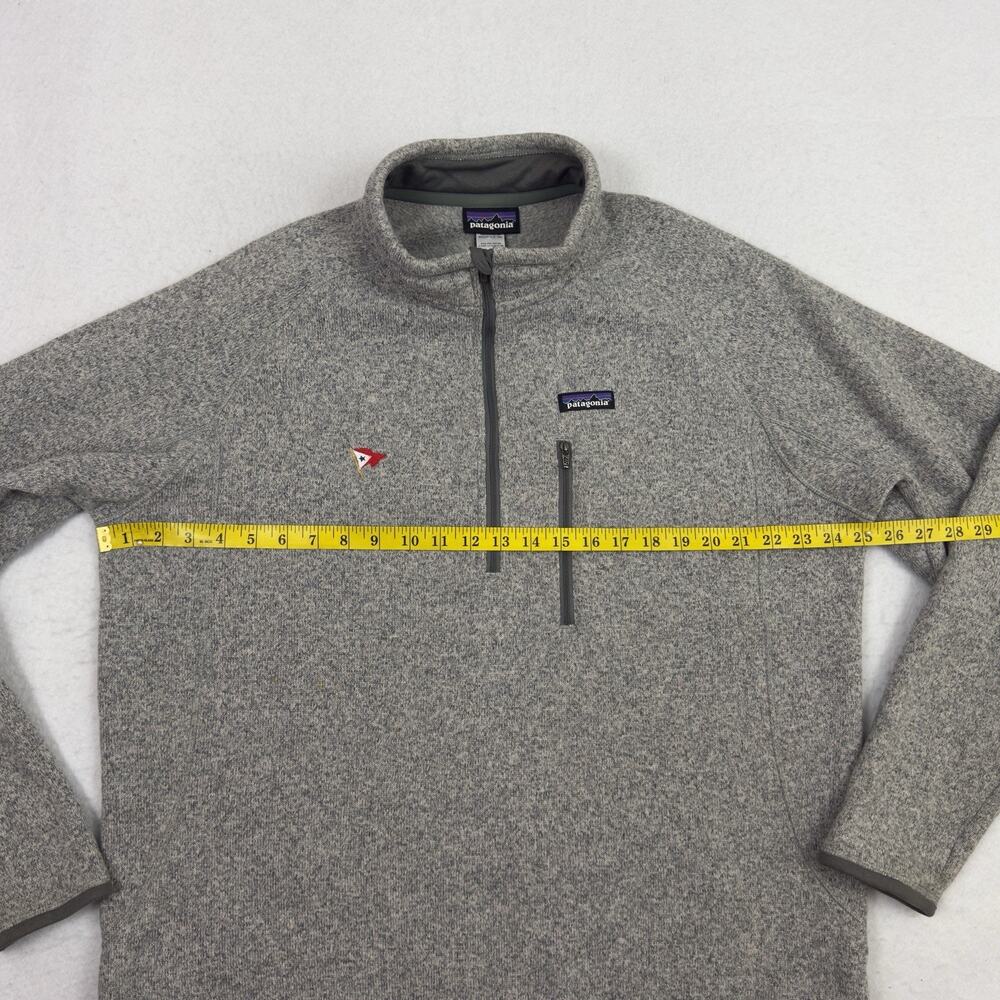 Patagonia Jacket Mens XL Gray Better Sweater Fleece 1/4 Zip Pullover Yacht Club - Picture 5 of 10